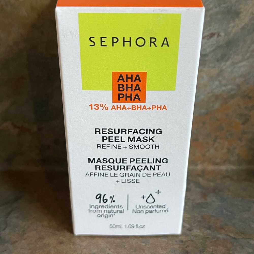 Sephora AHA BHA PHA Peel Mask - White and Orange